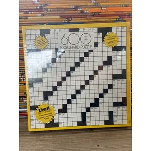 F.X. Schmid Dell Magazines Double Trouble Crossword Puzzle 600 Piece Vintage NEW